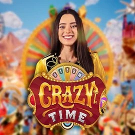 Crazy Time logo by Evolution at 1xbet CasinoCrazy Time
