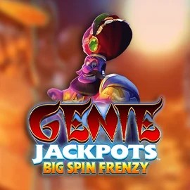 Genie Jackpots: Big Spin Frenzy slot logo by Blueprint Gaming at 1xbet Casino