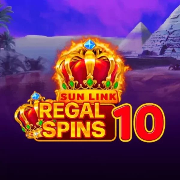 Regal Spins 10 logo by PatePlay at 1xbet Casino