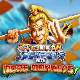 Jackpots logo of Stellar Jackpots with More Monkeys from Lightning Box Game at 1xbet Casino